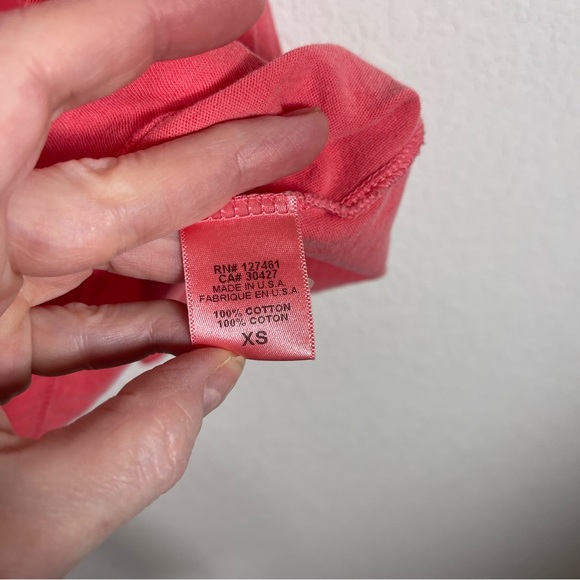 WILDFOX Womens Top Rad Maxwell Short Sleeves Red Size XS pink red lace up - Picture 11 of 16